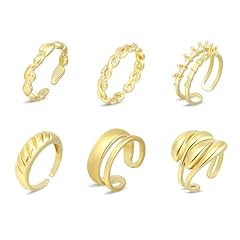 6Pcs Gold Ring