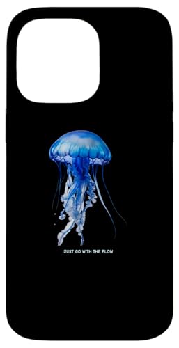 Awesome Cute UnderWater Fish Sea Just Go With Flow JellyFish X}zP[X iPhone 14 Pro Max p
