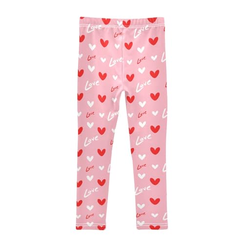 Word of Love Girls Leggings,Workout Leggings for Girls Toddler Athletic Leggings Size for 3-10T2