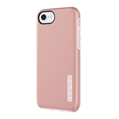 iPhone 7 Case, Incipio DualPro Shine Case [Shock Absorbing] Cover fits Apple iPhone 7 - Rose Gold/Blush Pink