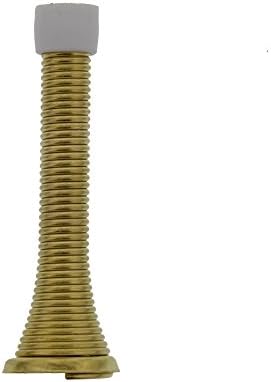 UltraHrdw 70010 Spring Door Stop, Premium Brass Finish