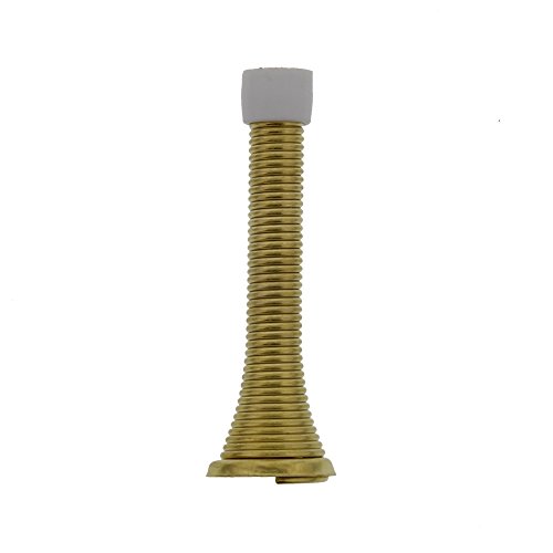 Ultrahrdw 70010 Spring Door Stop, Premium Brass Finish #TOP29