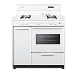 Summit WNM4307KW Kitchen Cooking Range, White