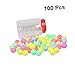 Parliky Mix Color 100pcs Pong Balls 40mm Game Balls for Parties Easy to Find No Fading for Celebrations Events and Games