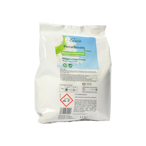 Ecocleanse - Percarbonato Bio Ecológico en Polvo con acción blanqueadora y desmanchante - 1,1 kg