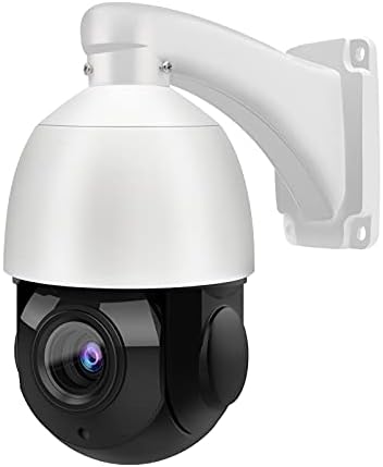 Outdoor 8MP PTZ PoE IP Camera Speed Dome, Auto Tracking, Pan Tilt 18xOptical Zoom 30x Digital Zoom with 165ft IR Night Vision, Human/Vehicle Detection, Two Way Talk,Compatible for Hikvision(4818X-IZ)