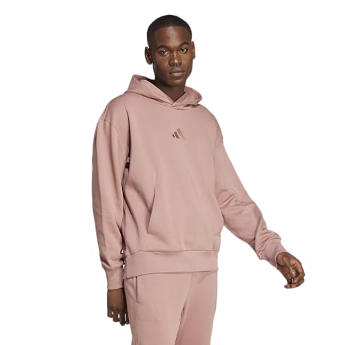 adidas Men's All SZN Fleece Sportswear Hoodie, Warm Clay, Large/Tall4