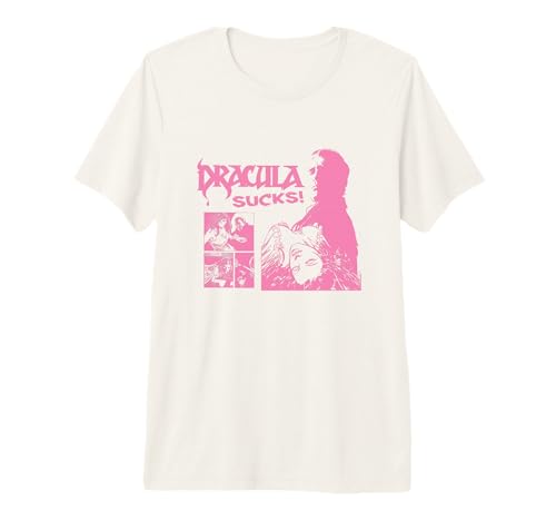 Póster de película de Terror clásico de Drácula Sucks PAPL14610 Camiseta Premium