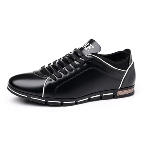 Mens Driving Shoes Fashion Walking Flat Sneakers Comfort Lace-up Business Casual Shoes Wedding Office Dress Shoes