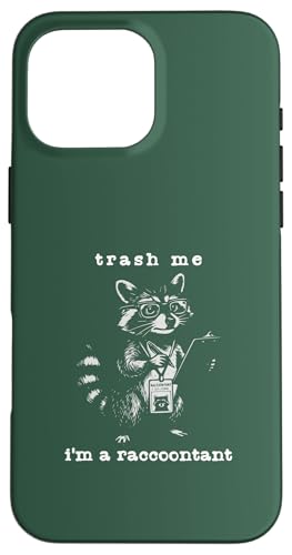 Funny Pun Accountant Raccoon Trash Me Im Raccoontant ���B���e�[�W �X�}�z�P�[�X iPhone 16 Pro Max �p