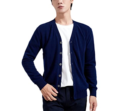 Laine mérinos de qualité supérieure pour ce cardigan bleu marine Haitpant