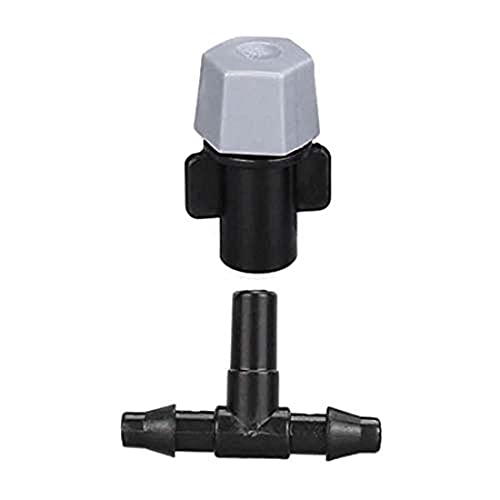 Image of DIY Crafts Pack of 40 Pcs, Grey Mist Nozzle, Patio Misting Micro Flow Drip Irrigation Nylon Misting Cooling System Plastic Mist Nozzle Sprink(Pack of 40 Pcs, Grey Mist Nozzle)