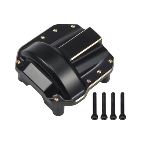 COOWOO Brass RC Front Rear Diff Covers Upgrade Parts (Set of 2) - Precision CNC Machined for Enhanced Stability and Durability