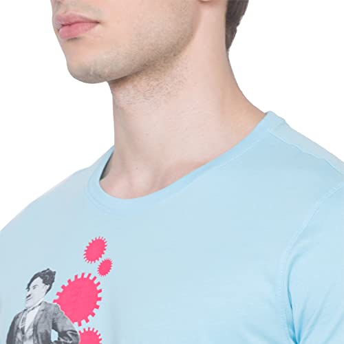Image of Spykar Men's Printed Slim Fit T-Shirt