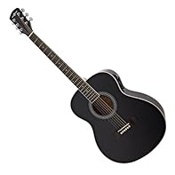 Includes pre-amp with three-band EQ Basswood body provides bright and balanced tones Ultra-comfortable C-shaped neck is perfect for beginners Poplar laminate fretboard provides a silky smooth playing surface