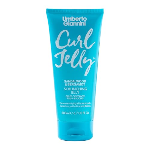 Umberto Giannini Bergamot & Sandalwood Fragrance Edition Curl Jelly 200ml Lightweight Gel for Natural Long-Lasting Definition For Waves Curls & Coils