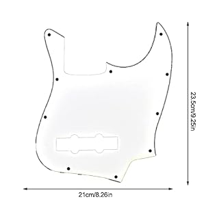 CIVVOPSSW Guitare 1 pli 10 trous Pick Guard Instrument Pickguard pièces de réparation JB – Image 4