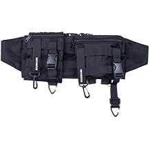 Niepce Inc Streetwear Techwear Waist Bag for Men Black1, One Size