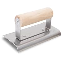 Betonkantenkelle, R 10 mm, L 13 mm, Stahl, 152x70 mm