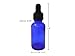 DropperStop™ 1oz Cobalt Blue Glass Dropper Bottles (30mL) with Tapered Glass Droppers - Pack of 99