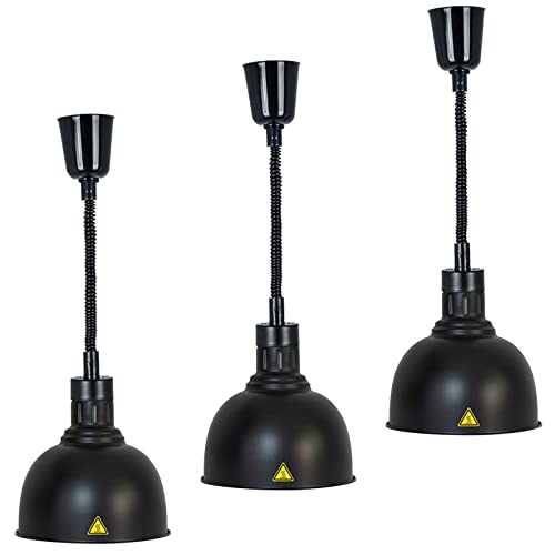 Lampe chauffante rétractable buffet pour éviter les plats froids