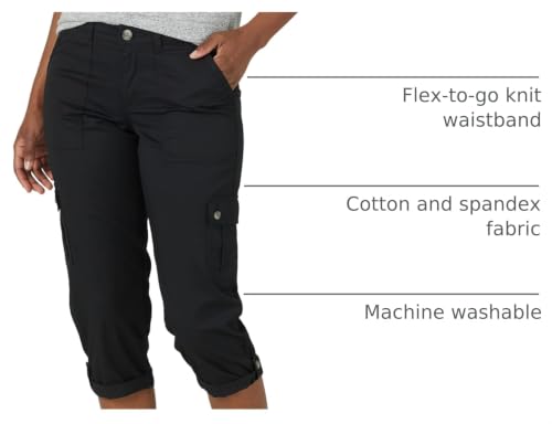 Lee Women's Ultra Lux Comfort with Flex-to-Go Cargo Capri Pant Black '14 - image 4