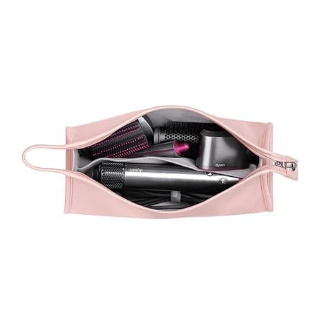 ZEKAROUL Travel Storage Bag, Portable Waterproof and Compatible with Dyson Airwrap Styler for Accessory Storage Storage Pink