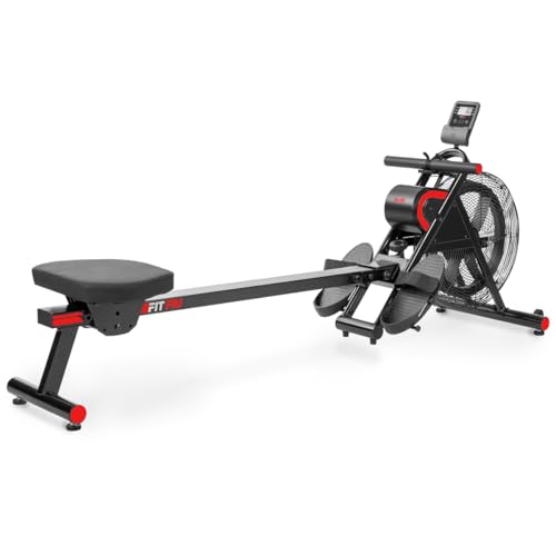 FITFIU Fitness RA-200 Maquina de Remo Plegable 12 Niveles Resistencia Magnética Asiento Acolchado