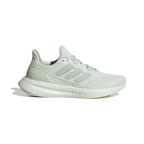 adidas Pureboost 23 Shoes, Zapatillas para Correr Mujer, Crystal Jade/Linen Green Met/Green Spark, 41 1/3 EU