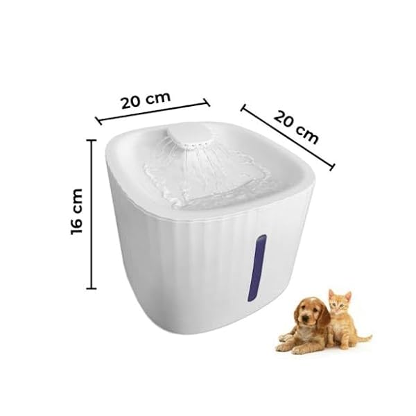 GONDMAX Bebedouro AutomÃ¡tico para Gatos e CÃ£es, 3 Litros, Branco - Imagem 9