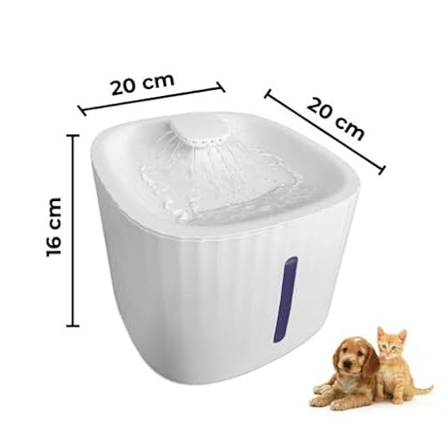 GONDMAX Bebedouro Automático para Gatos e Cães, 3 Litros, Branco - Imagem 9