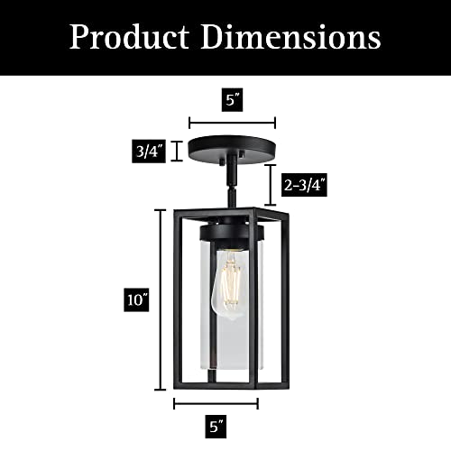 Ultralux Framework Led Mini Pendant Light - Adjustable Height Hanging Light Fixture With Triac Dimmable Led Bulb - Surface Mount Led Ceiling Light - Modern Kitchen Island Lighting (Matte Black) #TOP4
