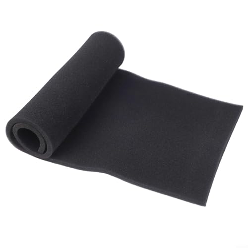 Aktivkohle-Filtermatte, zuschneidbar, Ersatzblatt für RV-Luftreiniger, Dunstabzugshaube, Ofenlüftungssystem, schwarz, 100 x 40 x 0,6 cm