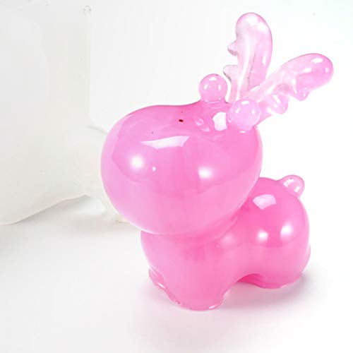 iSuperb Cute Deer Resin Mould Silicone 3D Animal Mould UV Epoxy Resin Casting Christmas Ornament Mould for DIY Craft Table Car Decoration - Image 4
