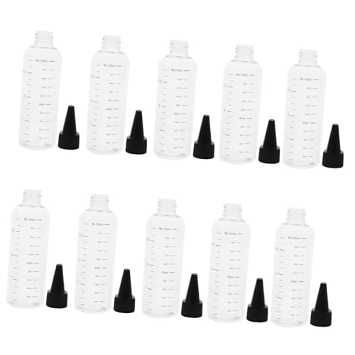 Housoutil Dropper 20 Pcs Graduated Pointed Bottle Make up The Plastic Liquid Container