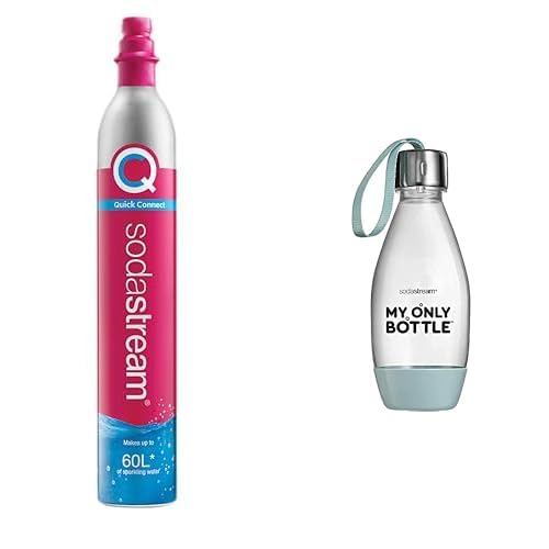 SodaStream Zestaw 4produkty Cylinder z Gazem Co2 2x60l + My Only Bottle 2x0.5l