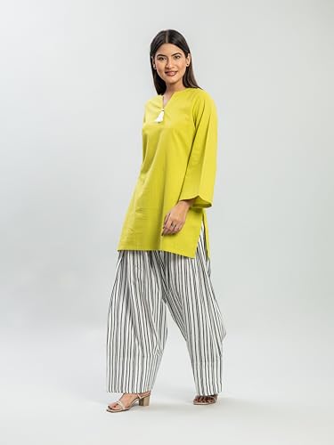 Image of Womens Rayon Solid Straight Kurta Farshi Salwar Set