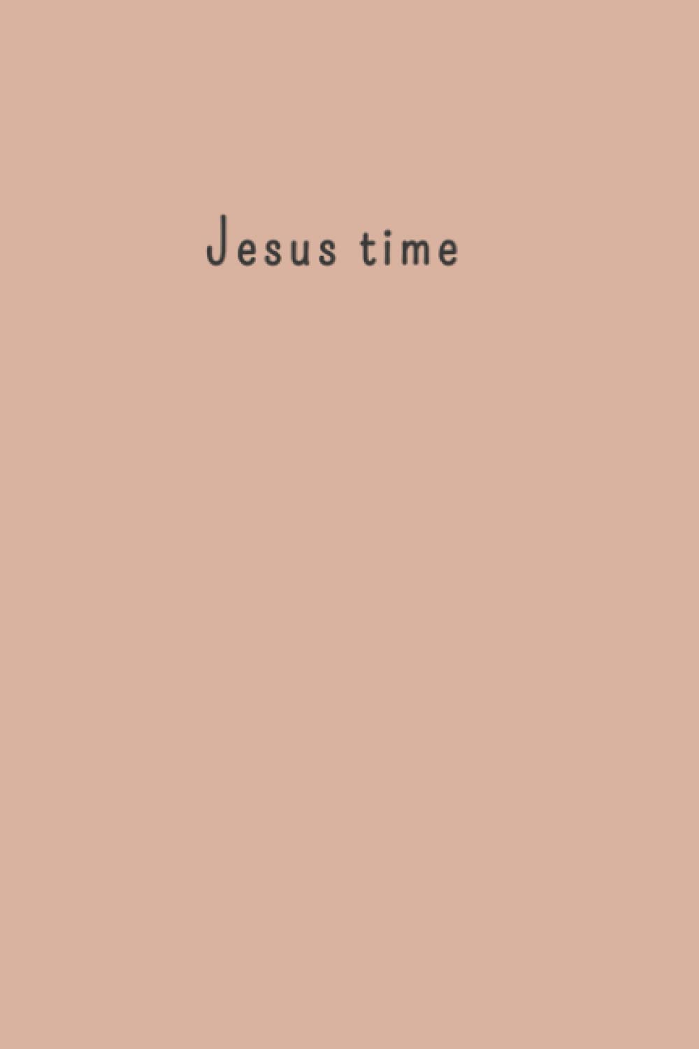 Jesus time journal devotional bible study aesthetic nude color