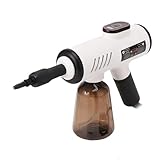 Dampfreiniger Handgerät, Handdampfreiniger 1200W 220V Tragbarer Dampfreiniger für Alles Steam Cleaner mit 8 Zubehörteilen 600ml Tank Chemiefrei gegen Schmutz Fett Staub für Küche Möbel Auto