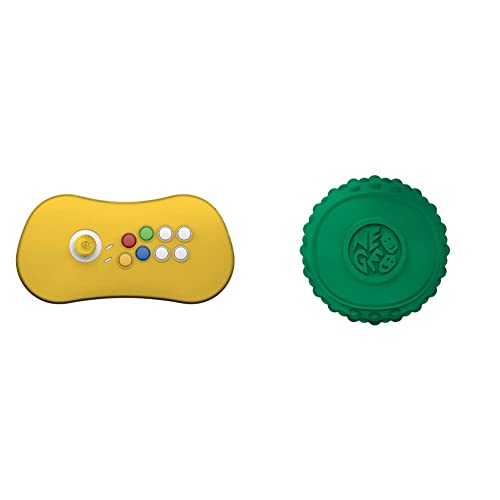SNK Neogeo Arcade Stick Pro Yellow Silicone Cover Yes - Neo Geo Pocket & Arcade Stick Pro Green Silicone Joystick Ball Cover - Neo Geo Pocket