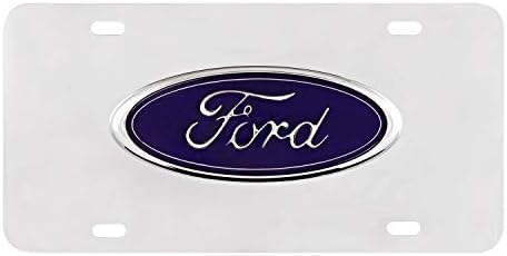 Pilot Automotive Accessory LP-021B Ford Chrome 3D Plate