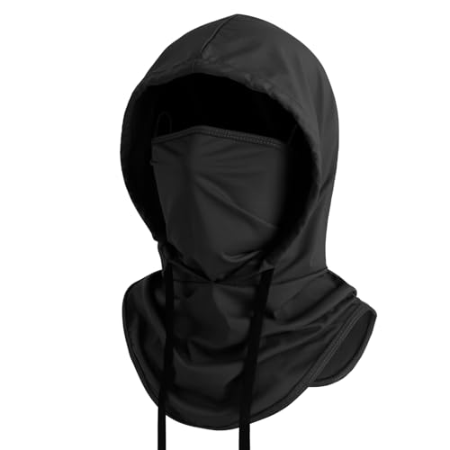 Cooling Balaclava Full Face Mask Breathable UV Protection Hood for Men Women Fishing Cycling Motorcycle Skiing Hiking (US Alpha Large Black-Standard)