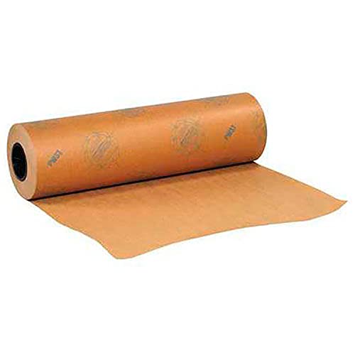 BOX USA VCI Paper, Waxed Industrial Rolls, 30#, 36' x 200 yds, Kraft, 1/Case, Protection for Ferrous Metal Parts Food Grade Wrapping Paper, Made in The USA
