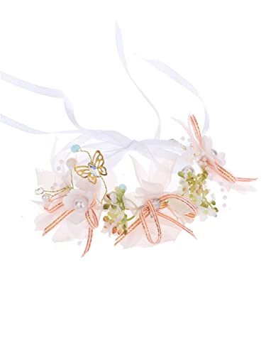 Yellow Chimes Bracelet for women and Girls White Pink Floral Bracelets for Women Bridal Wedding Bracelet Fabric Wrist Band Pink Hand Bracelet For Women and Girls (B0CZH8KXB7) Amazon Price History, Amazon Price Tracker