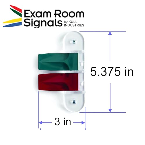 Image of Exam Room Flags, Made in USA Medical Door Flags for Doctor Offices, Hospitals, Clinics, Durable, Reliable Room Status Sign, Designer Colors, 2 Flag System, 3-Inch