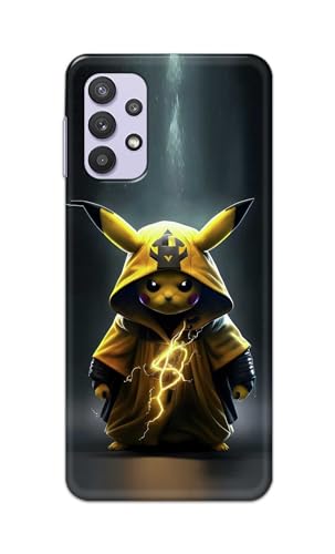 Image of PRINTFIDAA Printed Hard Back Cover Case for Samsung Galaxy M32 5G | Samsung Galaxy A32 5G Back Cover (Cartoon Cat) -112