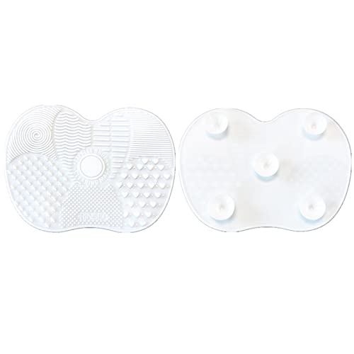 Enakshi Portable Brush Cleaner Pad Foldable Professional Reusable Scrubber Mat White |Health & Beauty | Makeup | Makeup Tools & Accessories | Brush Cleaners