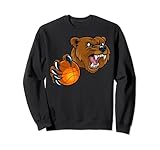 Bear Holding Basketball Ball