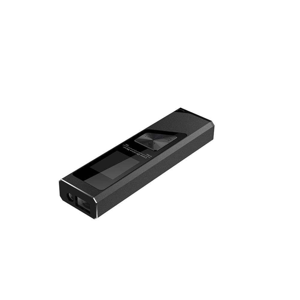 TKMARS Telémetro Láser 40M, Medidor láser de Distancia de precisión de ± 2 mm, USB Recargable Medidor Láser Mudo Portátil Metro Láser con LCD, Cálculo de Distancia, Área, Volumen