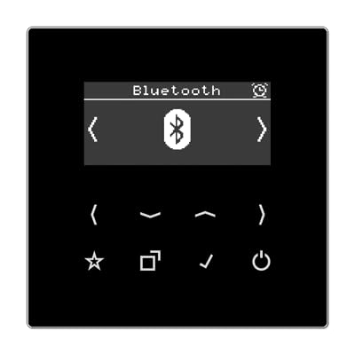 Radio DAB+ et Bluetooth Jung : plus de fils visibles, son net noir - 6
